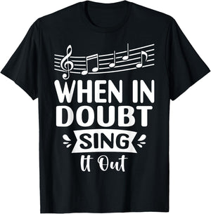 Singing Songster Vocalist T-Shirt - T-Shirt | Black