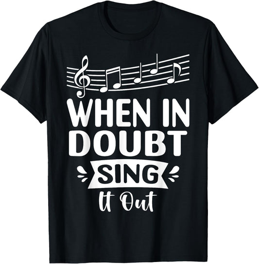 Singing Songster Vocalist T-Shirt - T-Shirt | Black