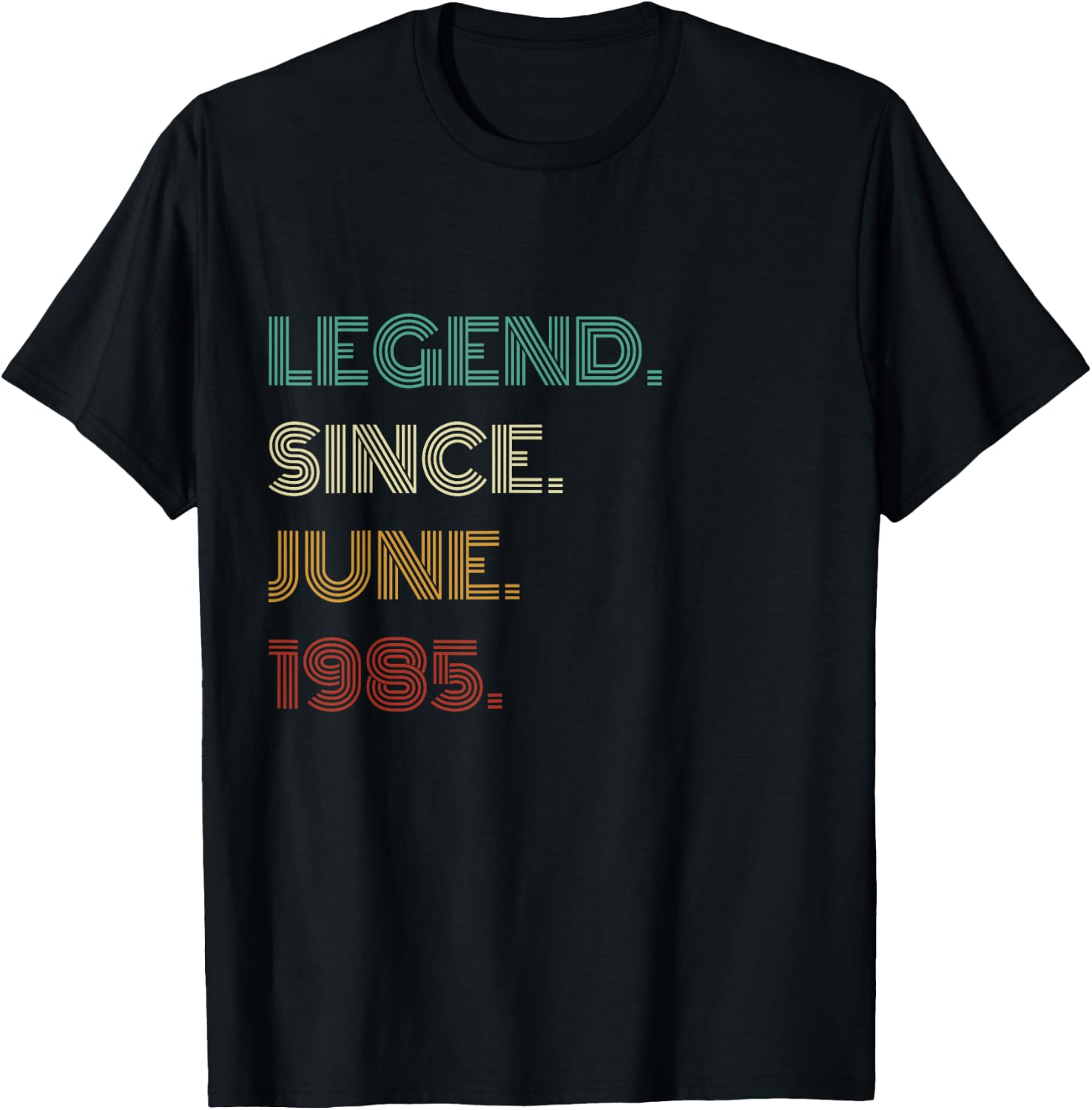 40 Years Old Legend Since June 1985 40th Birthday T-Shirt - T-Shirt | Black