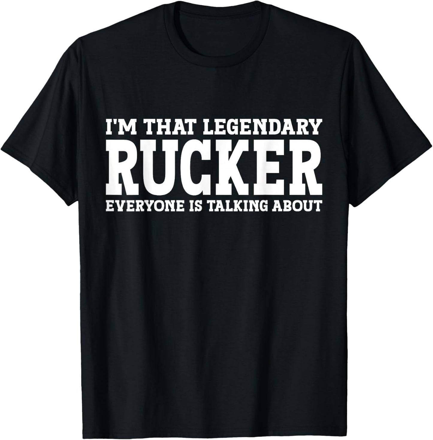 Rucker Surname Funny Team Family Last Name Rucker T-Shirt - T-Shirt | Black