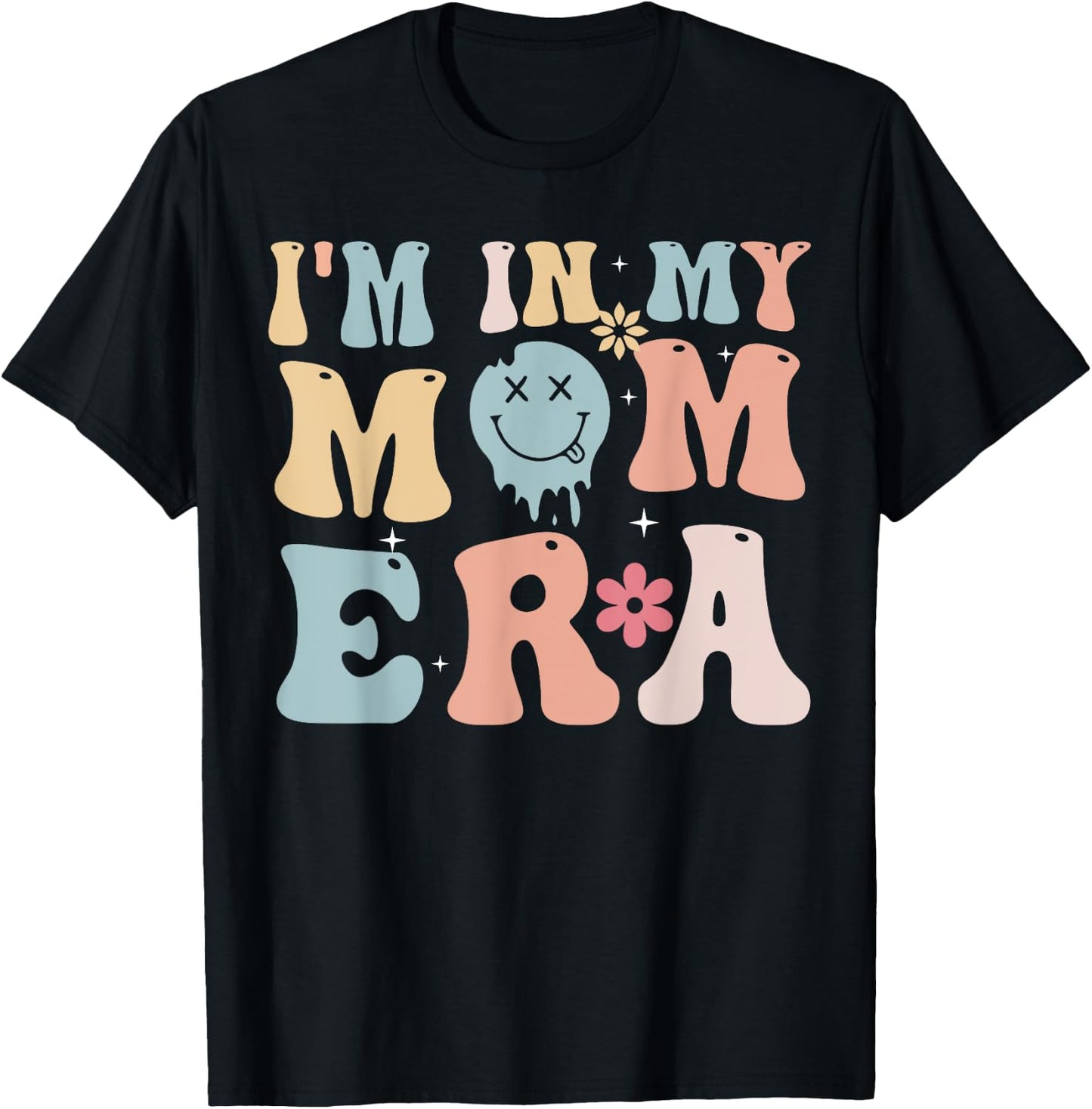 Groovy Retro I'm In My Mom Era T-Shirt - T-Shirt | Black