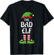 Bad Elf Family Matching Group Christmas T-Shirt - T-Shirt | Black