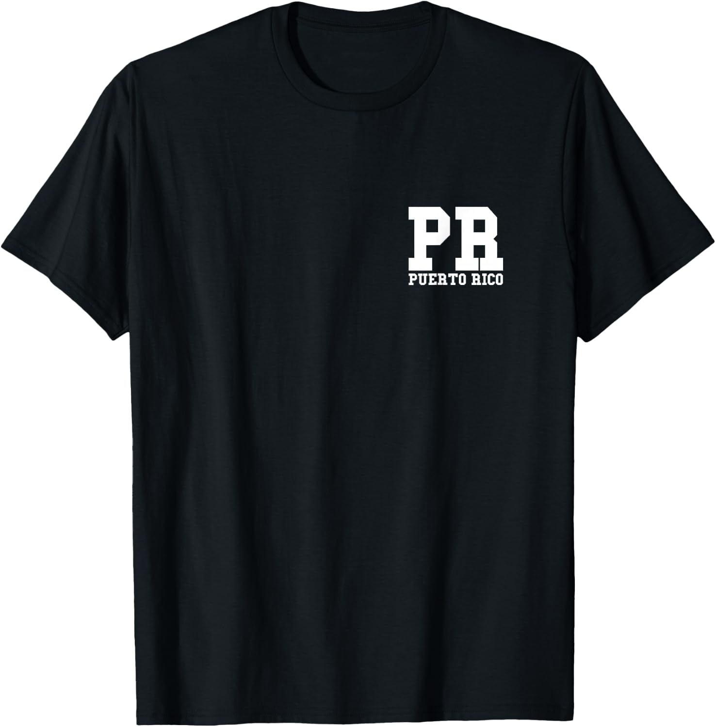 Puerto Rico - PR - Minimalistic Pocket Design - Classic T-Shirt - T-Shirt | Black
