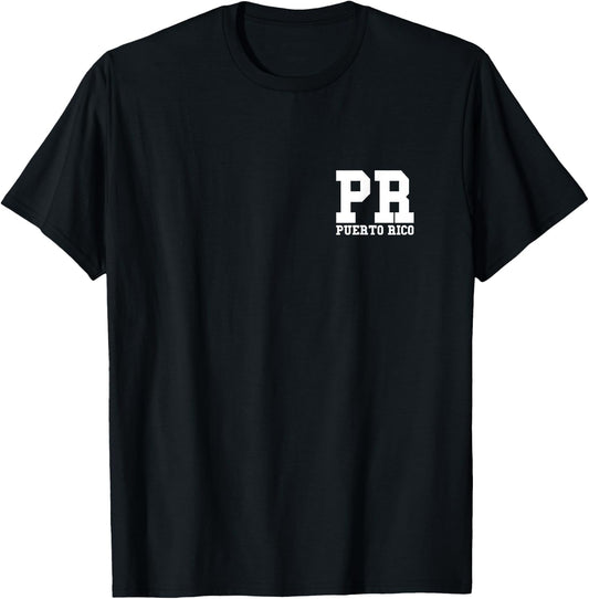Puerto Rico - PR - Minimalistic Pocket Design - Classic T-Shirt - T-Shirt | Black