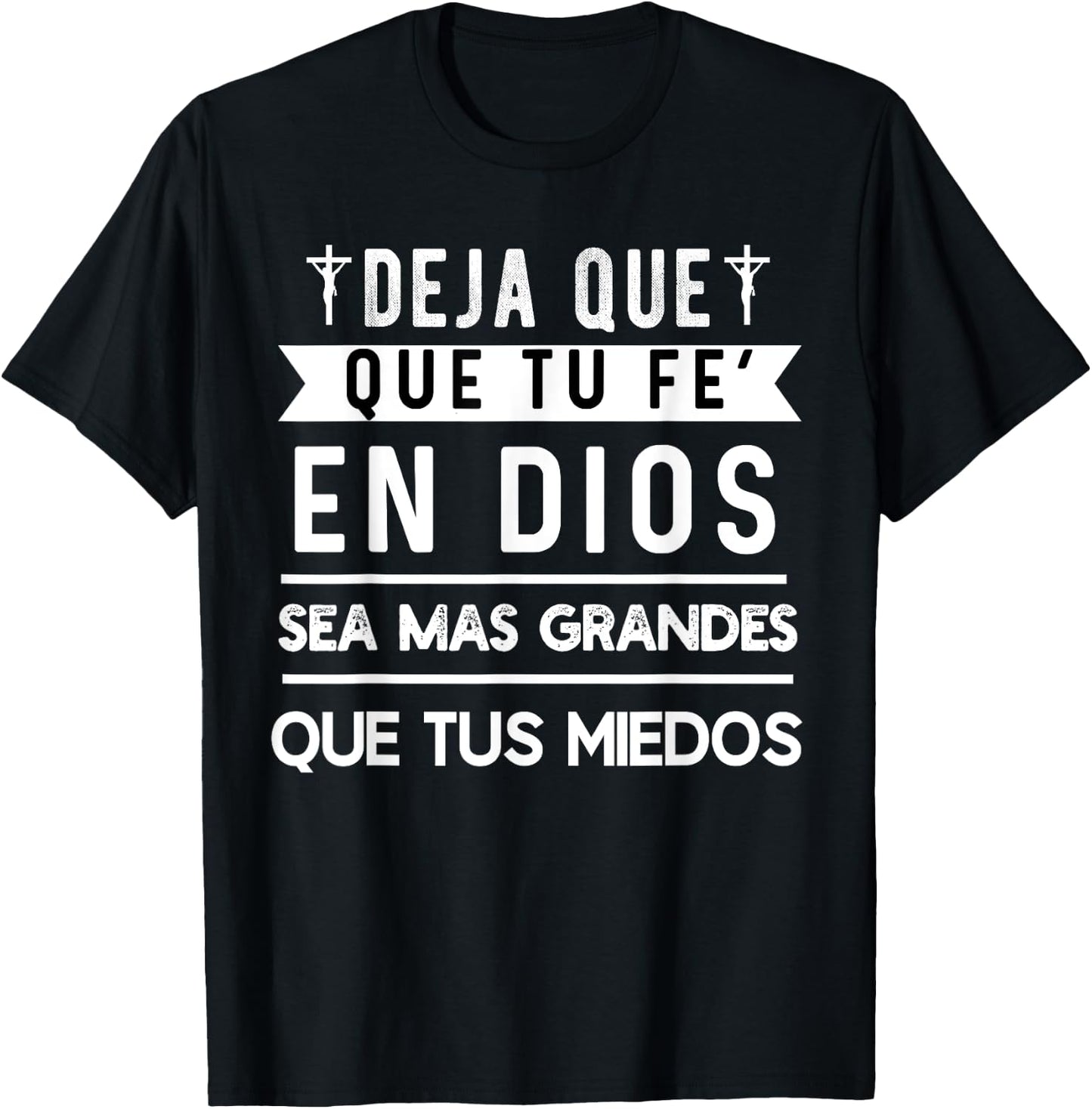 Camiseta Cristiana Para Mujer y Hombre En Espanol Cristiano T-Shirt - T-Shirt | Black