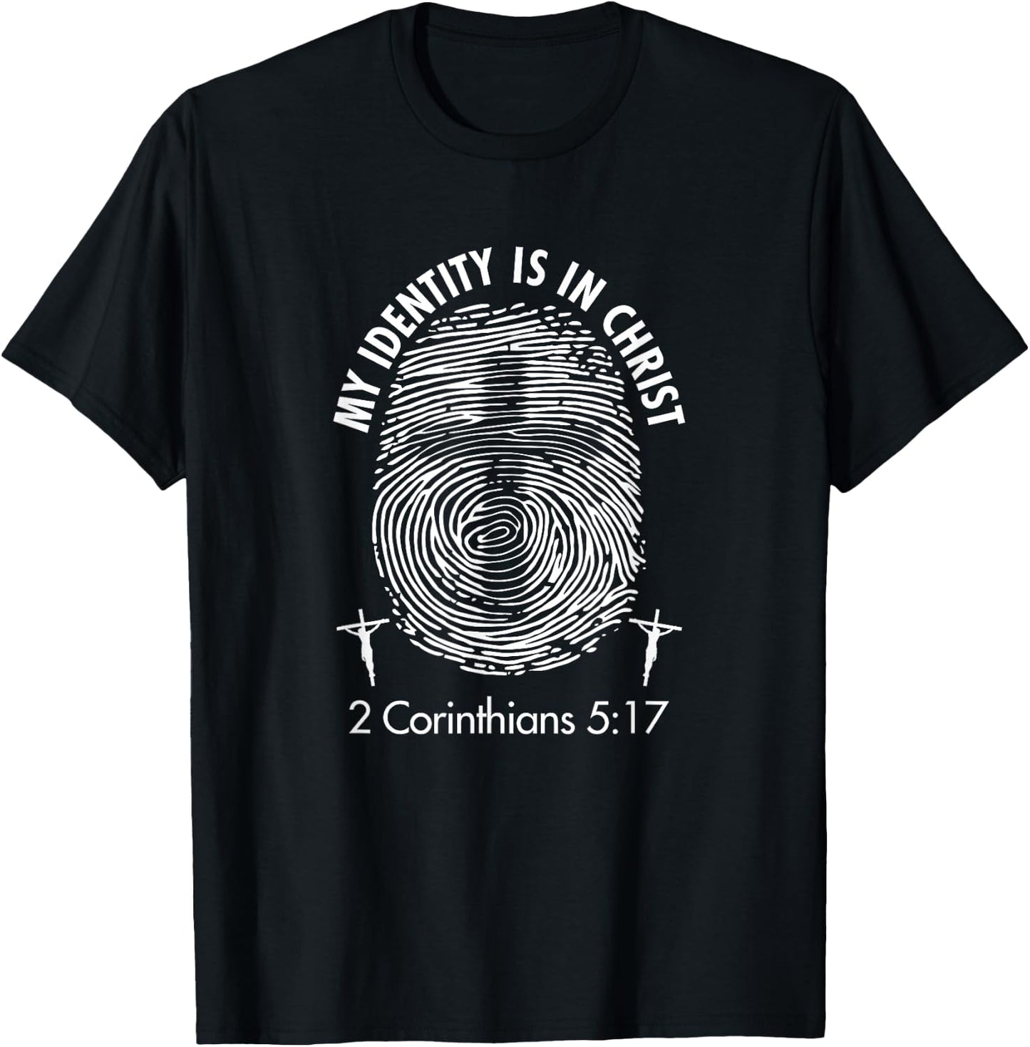 My Identity Is In Christ Love Jesus Christian Christmas T-Shirt - T-Shirt | Black