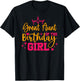 Cute Personalized Great Aunt Of The Birthday for Girl T-Shirt - T-Shirt | Black