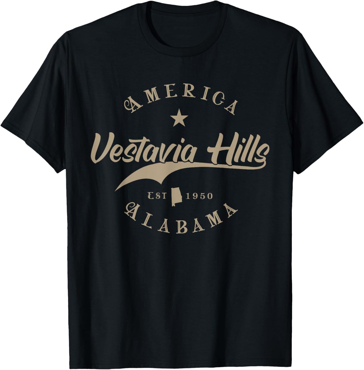 Vestavia Hills AL | Alabama T-Shirt - T-Shirt | Black