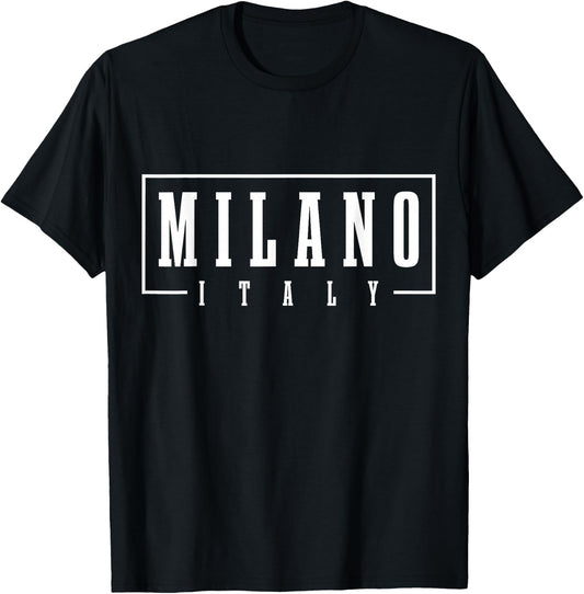 Milano Italia Italy Souvenir T-Shirt - T-Shirt | Black