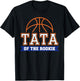 Tata of Rookie 1st Birthday Basketball Theme Matching Party T-Shirt - T-Shirt | Black