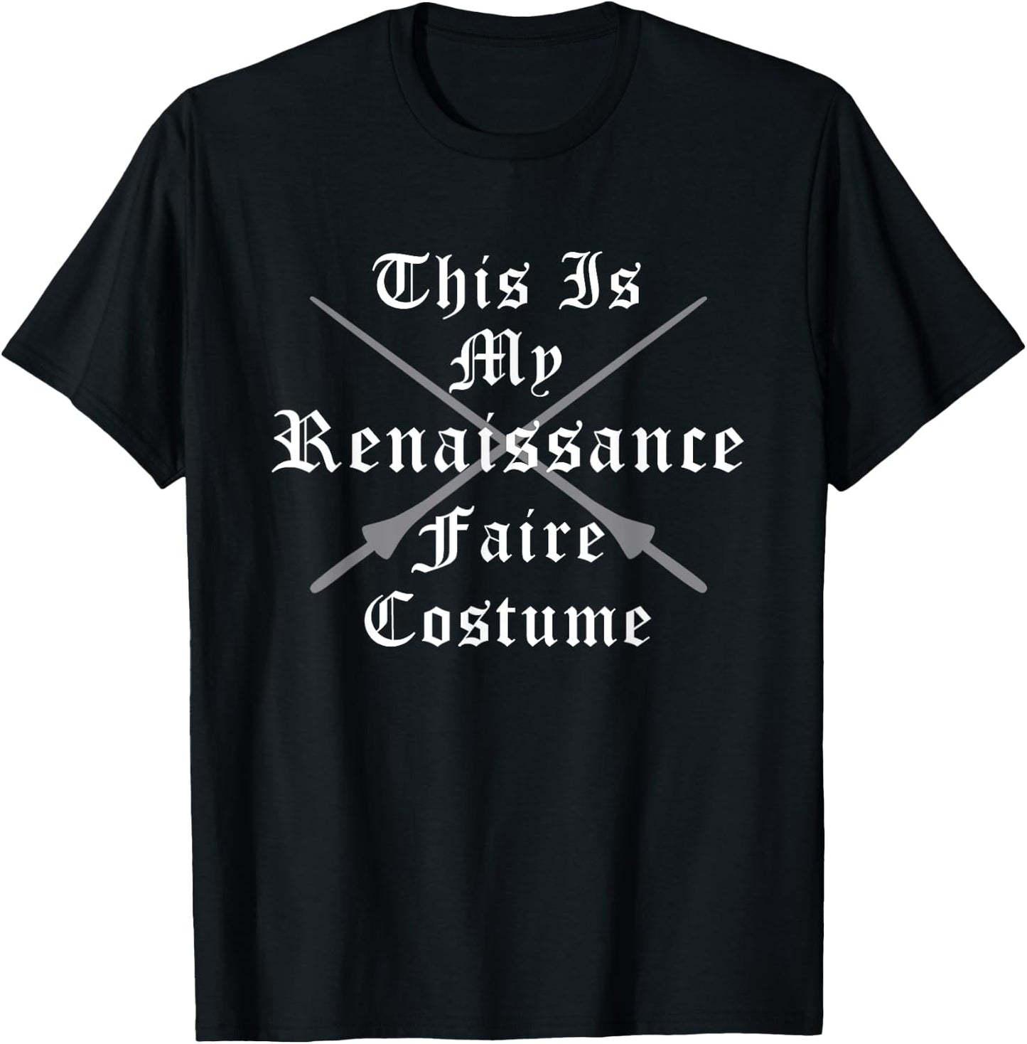 Renaissance Fair Faire Festival Medieval Theme Costume Adult T-Shirt - T-Shirt | Black