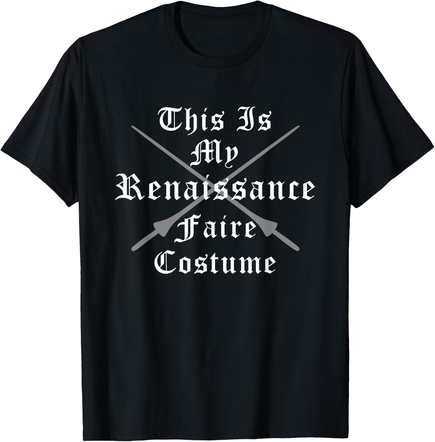 Renaissance Fair Faire Festival Medieval Theme Costume Adult T-Shirt - T-Shirt | Black