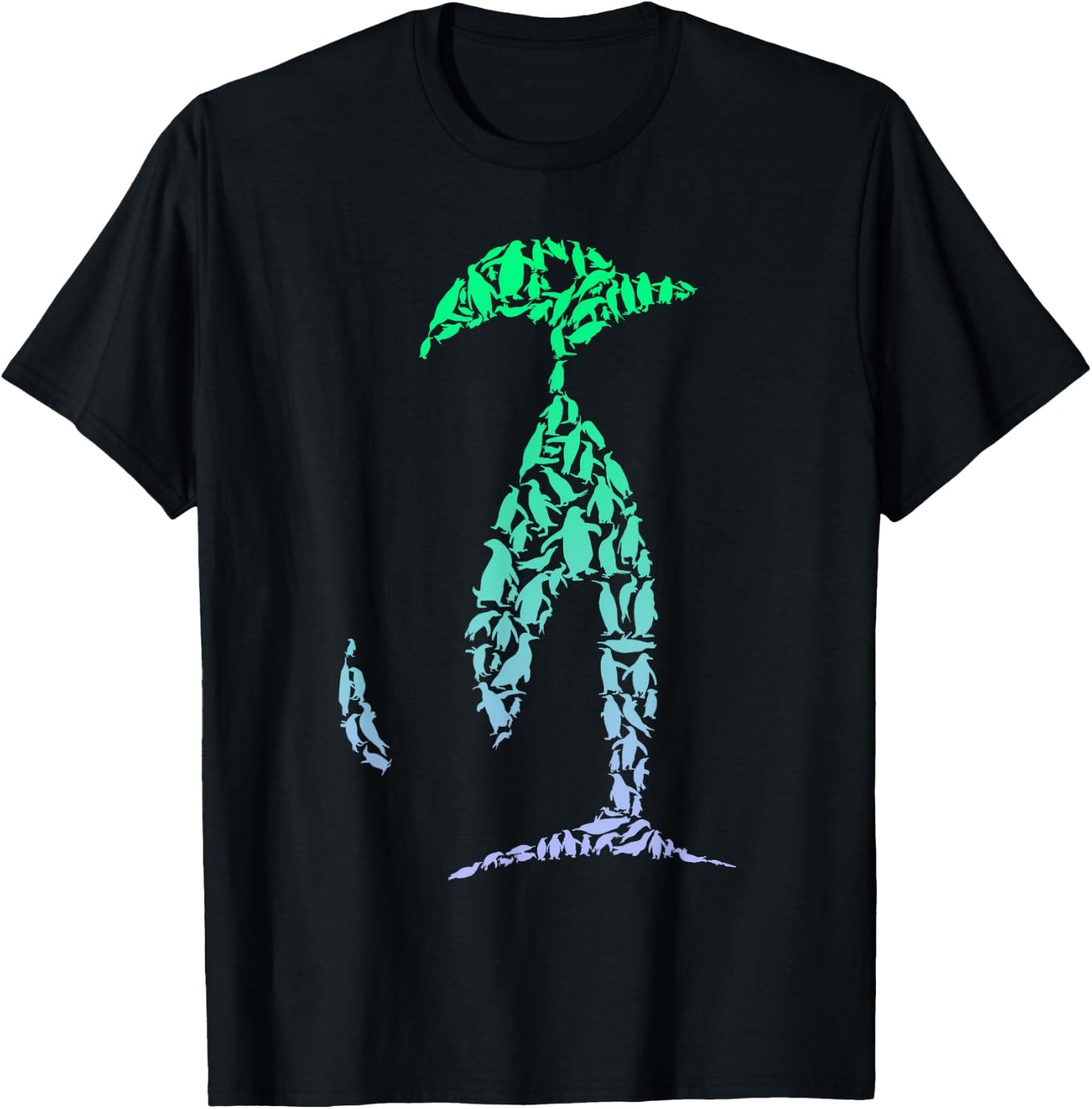 Boys Penguin Shirts Silhouette Penguins | Boys Penguin T-Shirt - T-Shirt | Black