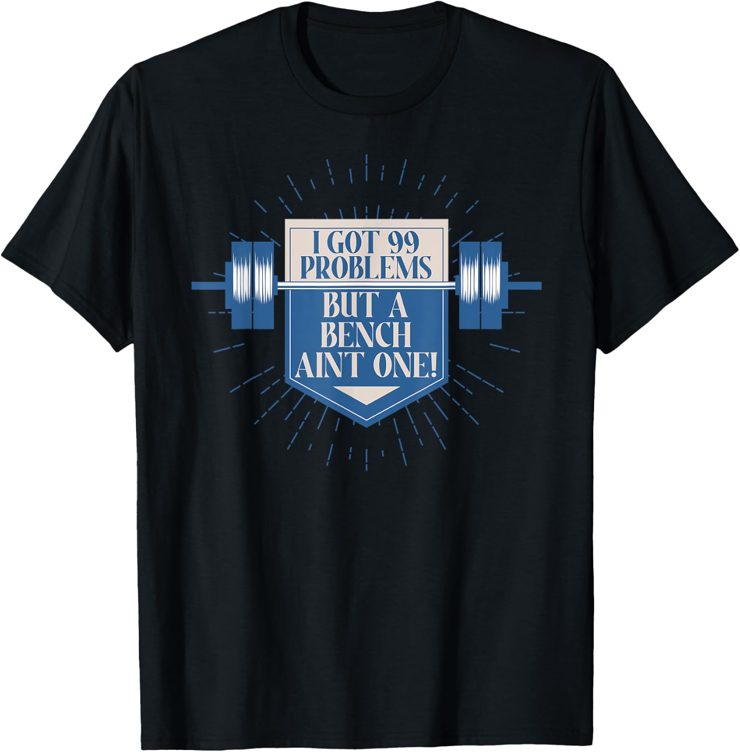 Bench Bodybuilding Powerlifting Motivation T-Shirt - T-Shirt | Black