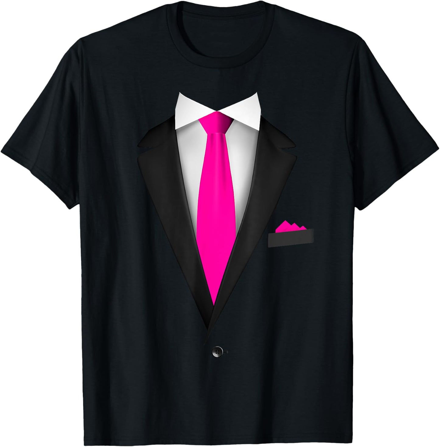 Tuxedo with Tie For Funny Wedding And Special Occasions T-Shirt - T-Shirt | Black