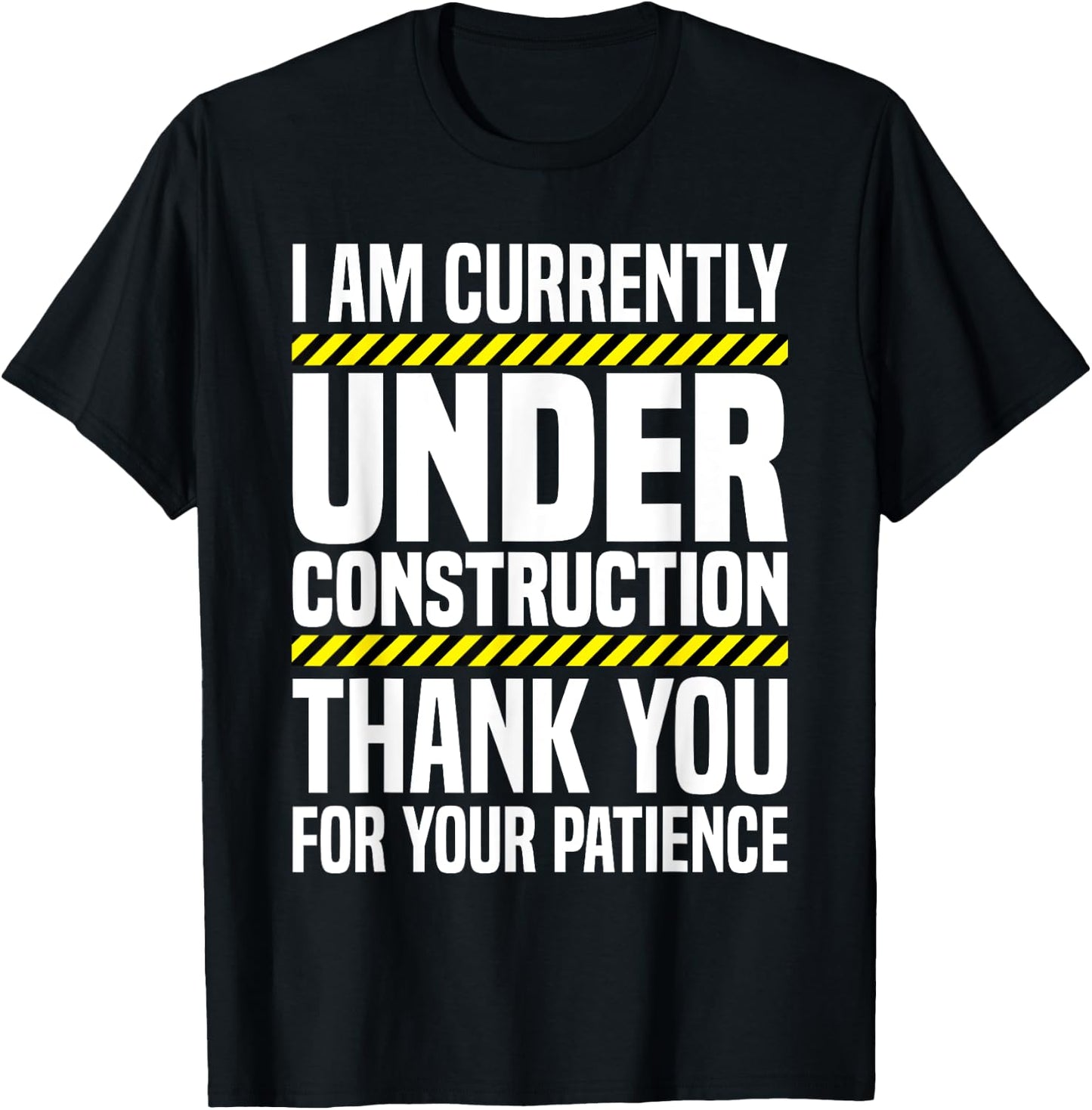 Under Construction Post Surgery Gag Hospital Get Well Soon T-Shirt - T-Shirt | Black