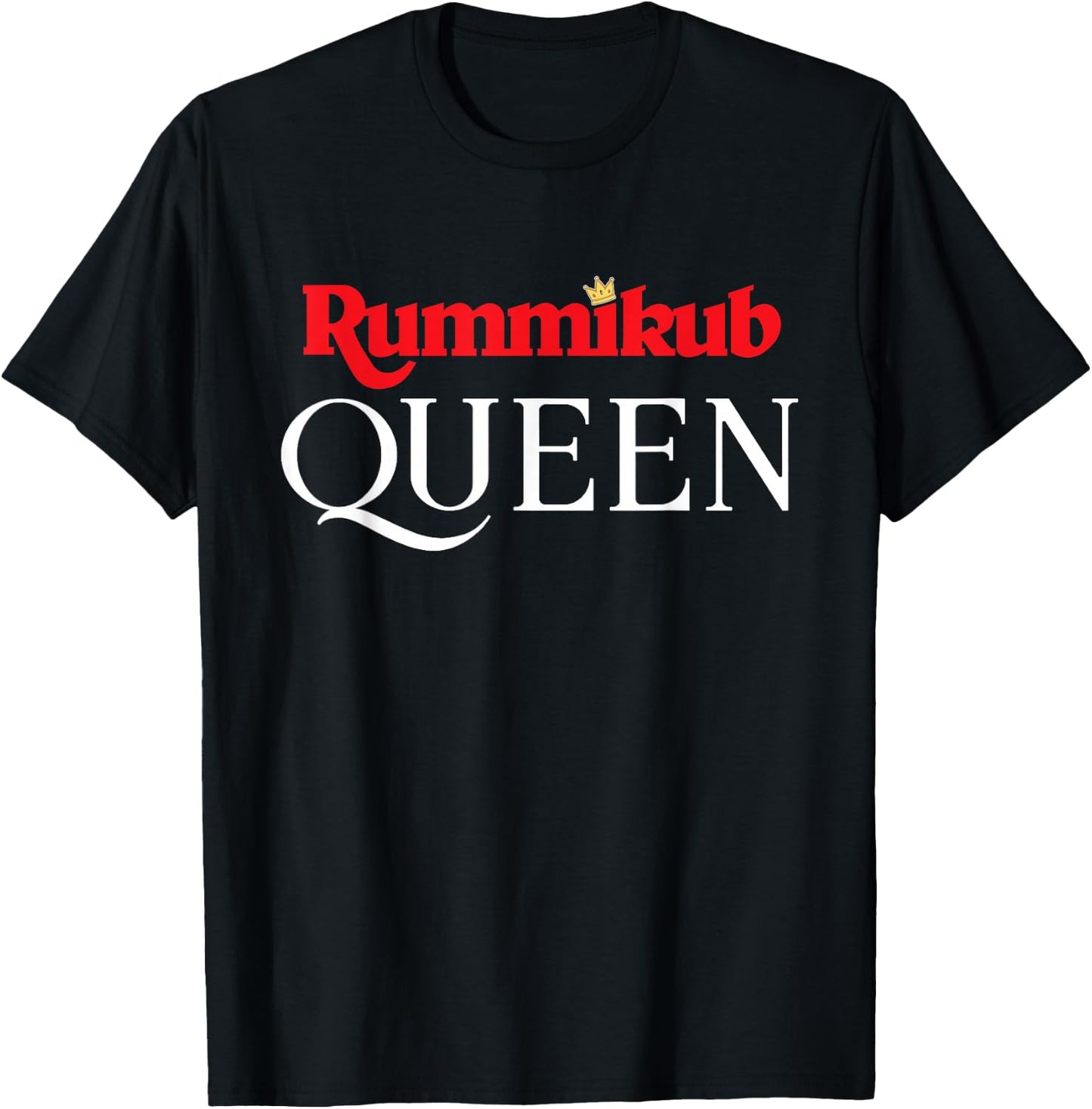 Rummikub Queen Player Fan T-Shirt - T-Shirt | Black