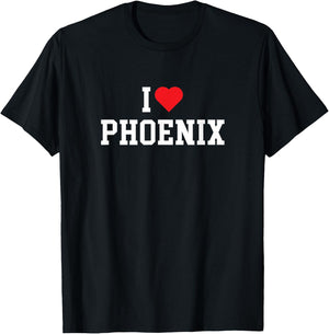 Phoenix - I Love Phoenix - Throwback Design - Classic T-Shirt - T-Shirt | Black