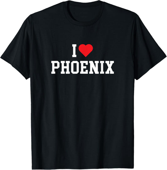 Phoenix - I Love Phoenix - Throwback Design - Classic T-Shirt - T-Shirt | Black
