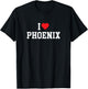 Phoenix - I Love Phoenix - Throwback Design - Classic T-Shirt - T-Shirt | Black