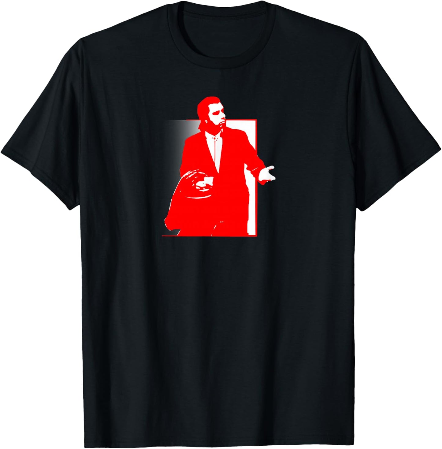 Confused Travolta T-Shirt - T-Shirt | Black