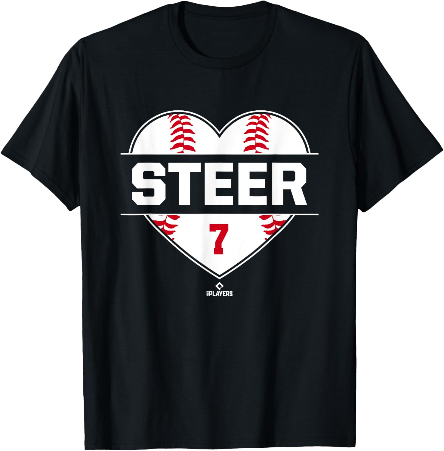 Vintage Baseball Bat Gameday Spencer Steer Cincinnati MLBPA T-Shirt - T-Shirt | Black