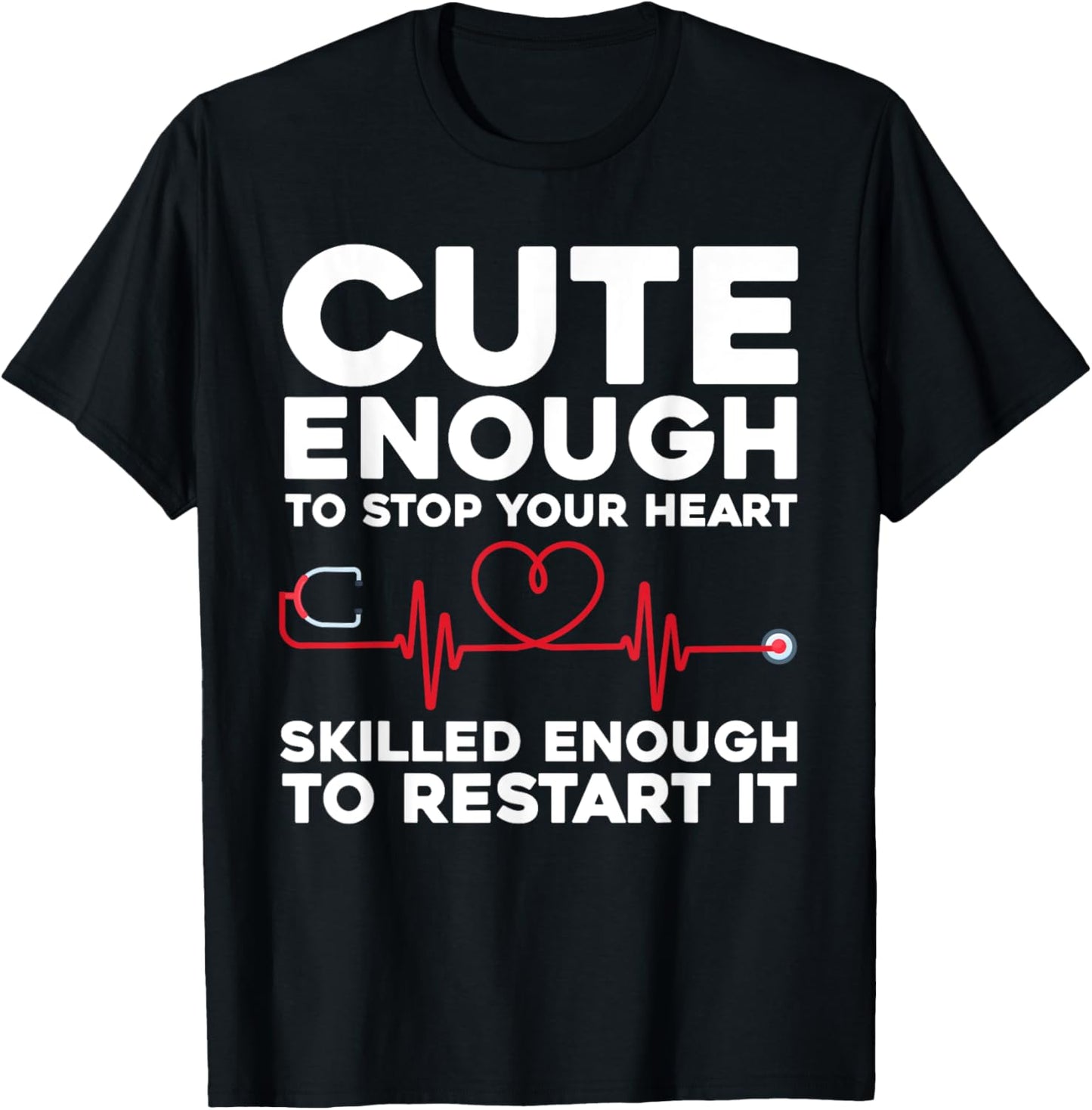Funny Nurse Design Women Registered Nurse Nursing T-Shirt - T-Shirt | Black