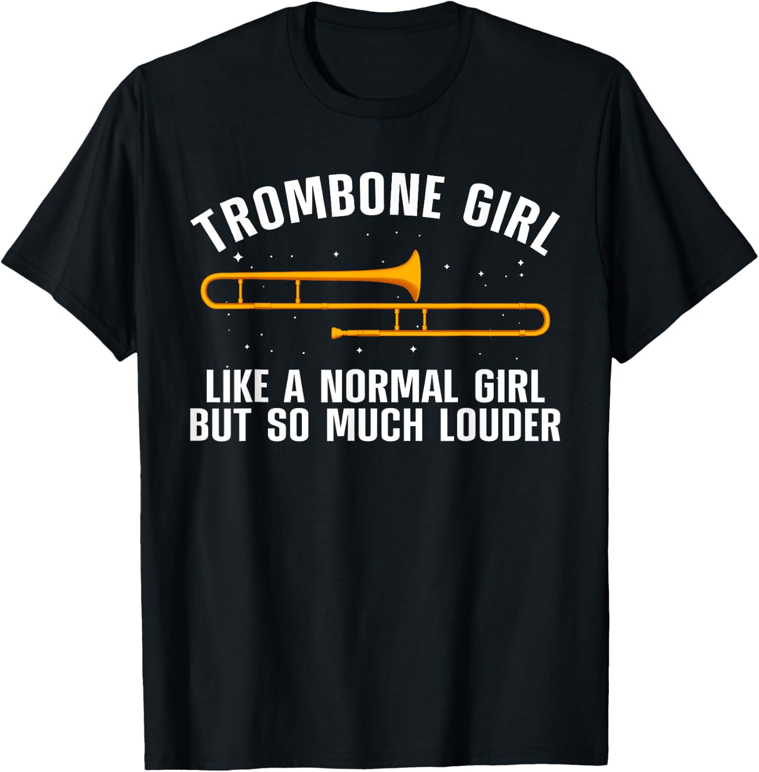 Funny Trombone Art Girls Trombonist Trombone Lover T-Shirt - T-Shirt | Black