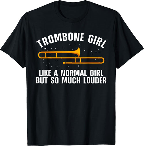 Funny Trombone Art Girls Trombonist Trombone Lover