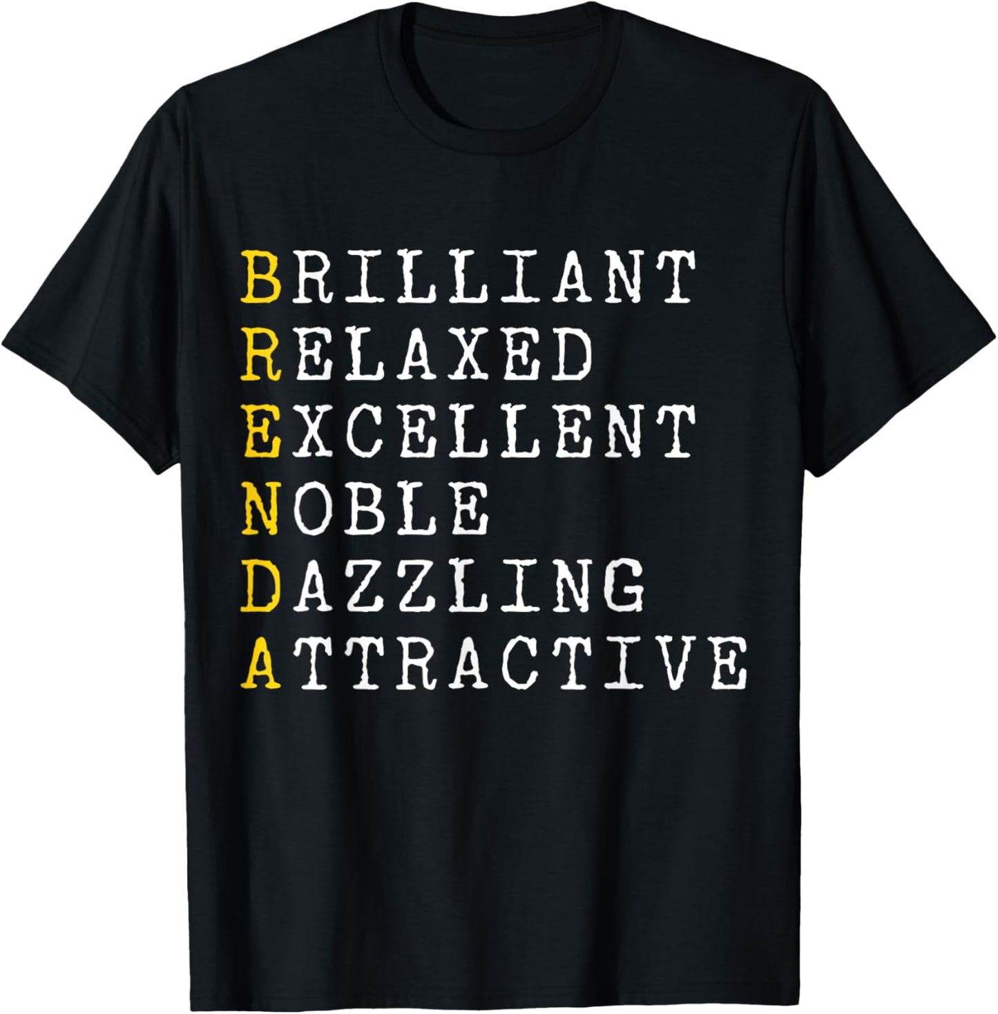 Brenda Personalized, Brenda Name, Girl Woman Brenda T-Shirt - T-Shirt | Black