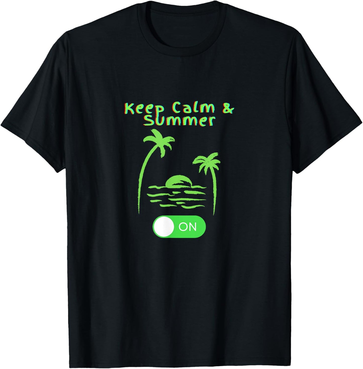 Keep Calm Summer on Women Kids T-Shirt - T-Shirt | Black