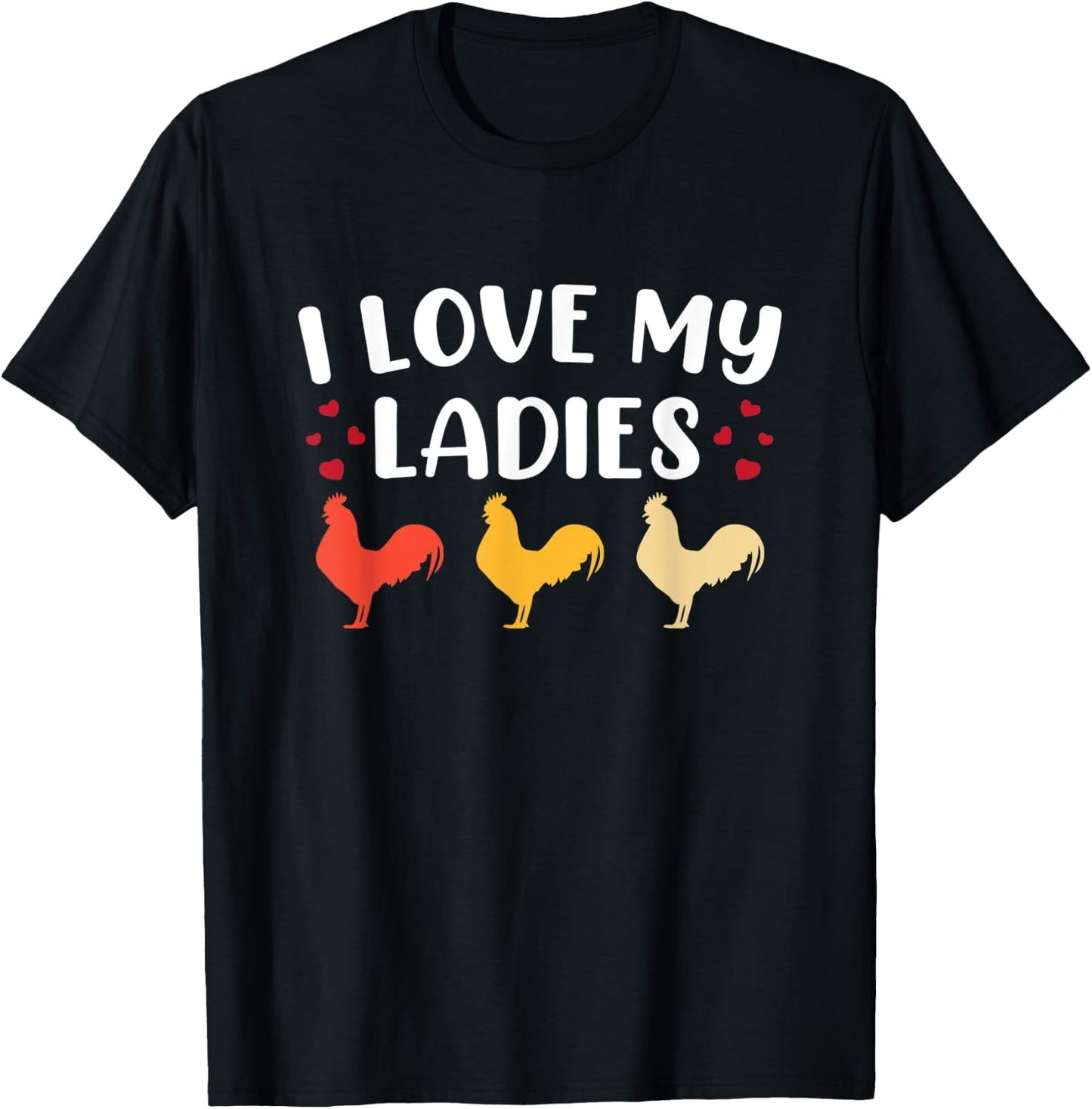 Funny Chicken Art Men Women Ladies Chicken Farmer Whisperer T-Shirt - T-Shirt | Black