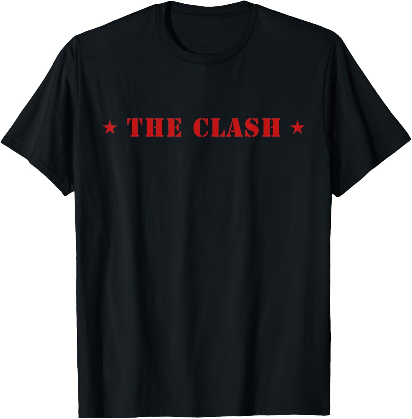 The Clash - Logo with Stars T-Shirt - T-Shirt | Black