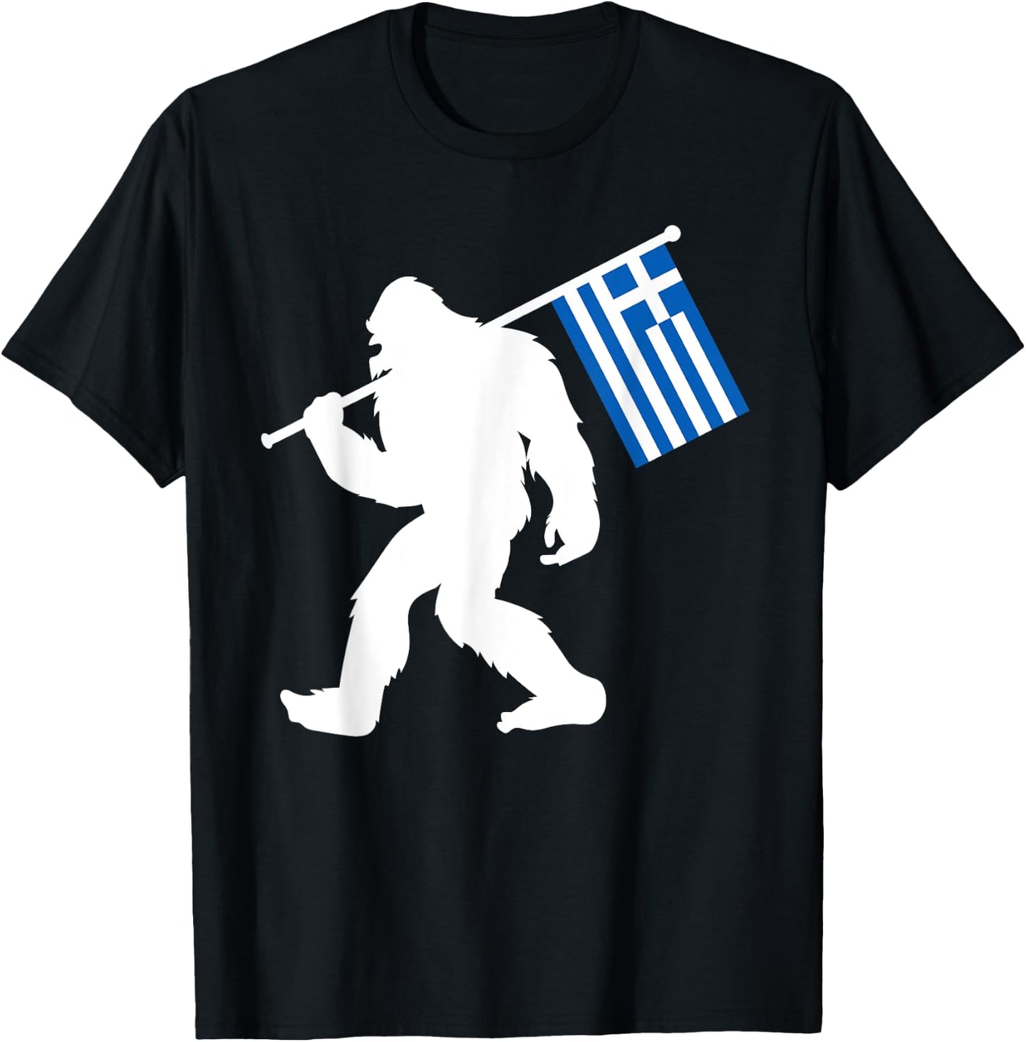 Greece Bigfoot T-Shirt - T-Shirt | Black