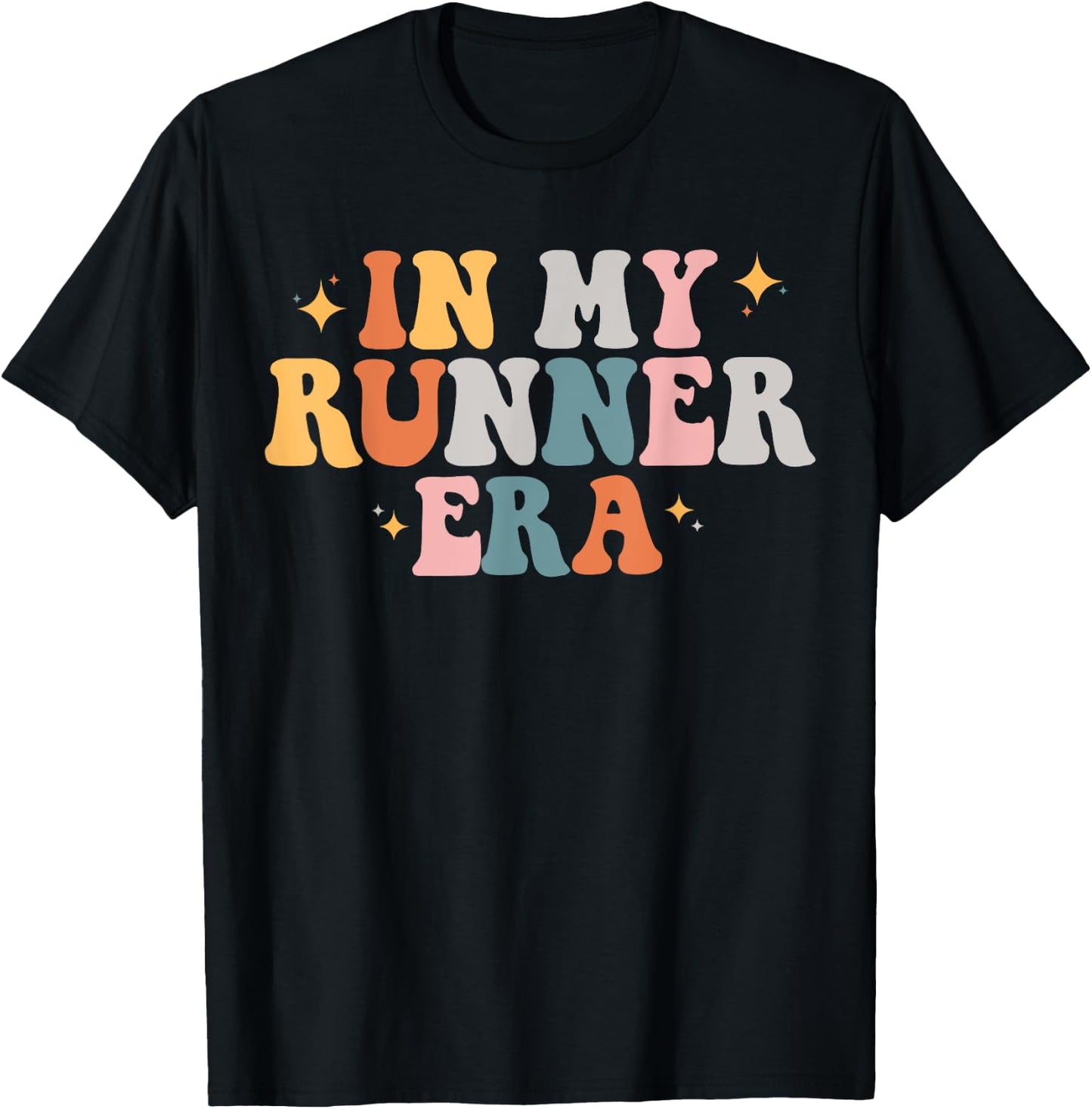 In My Runner Era Funny Running Marathon Fitness Running Mom T-Shirt - T-Shirt | Black