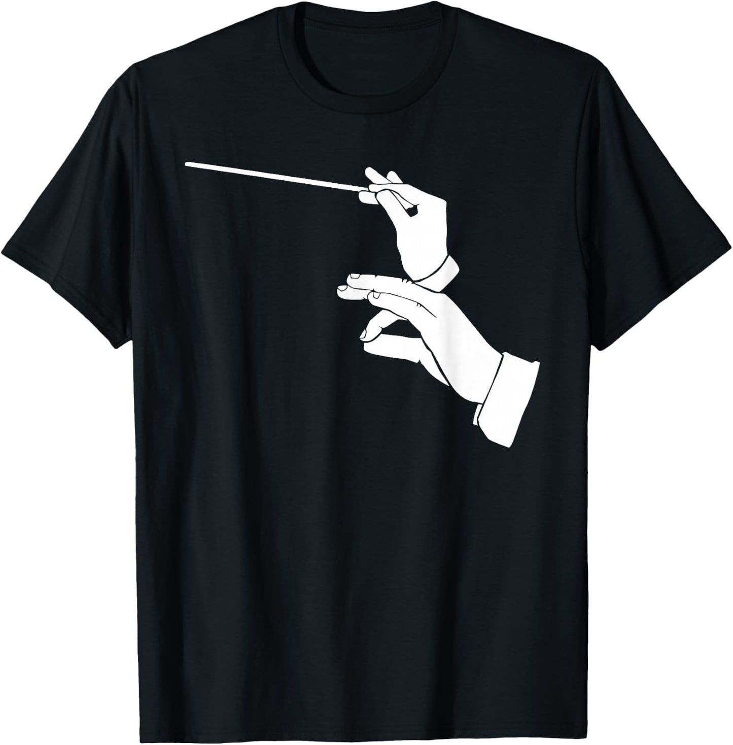 Conductor Clock Music Orchestra T-Shirt - T-Shirt | Black