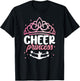 Cheer Cheerleading Cheer Princess T-Shirt - T-Shirt | Black