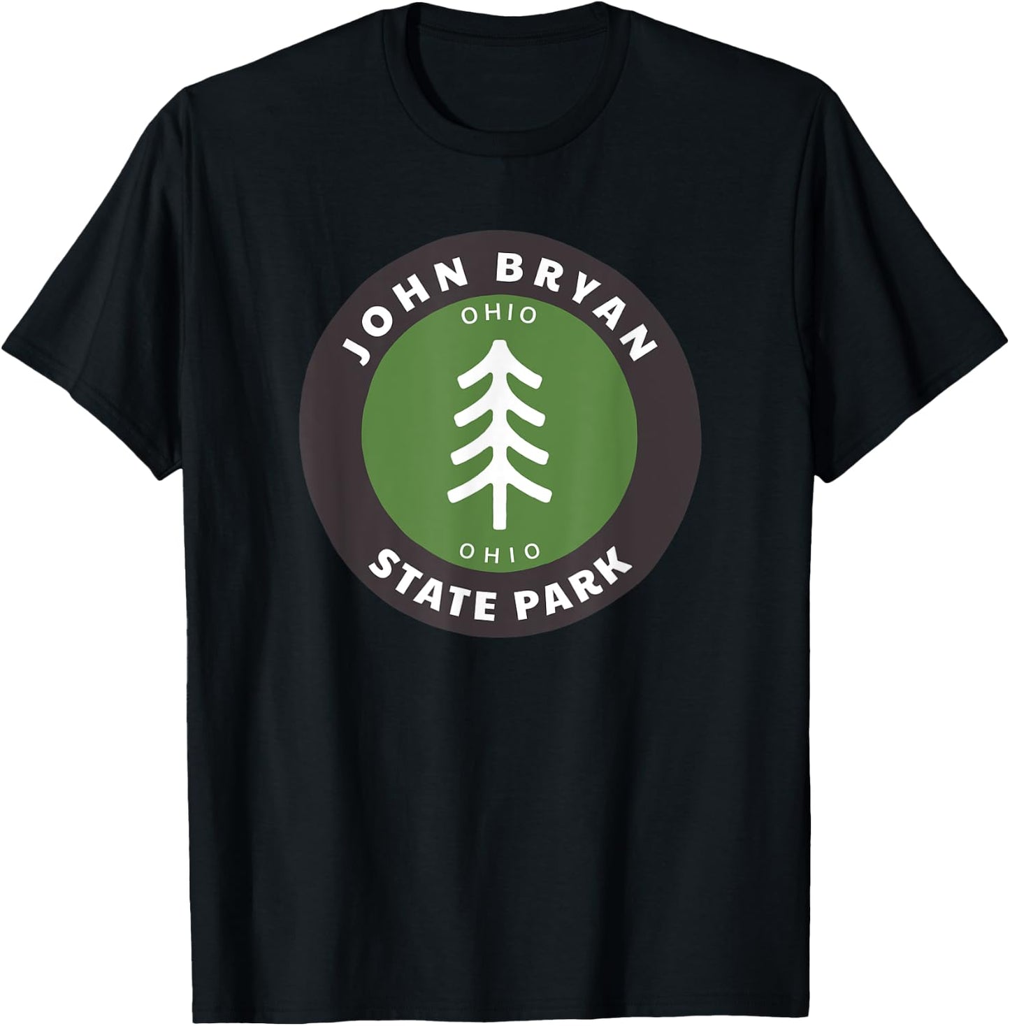 John Bryan State Park Ohio OH Tree Outdoors Forest T-Shirt - T-Shirt | Black
