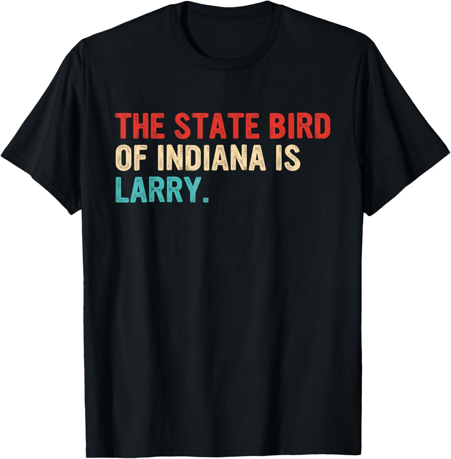 The State Bird Of Indiana Is Larry Vintage Apparel T-Shirt - T-Shirt | Black