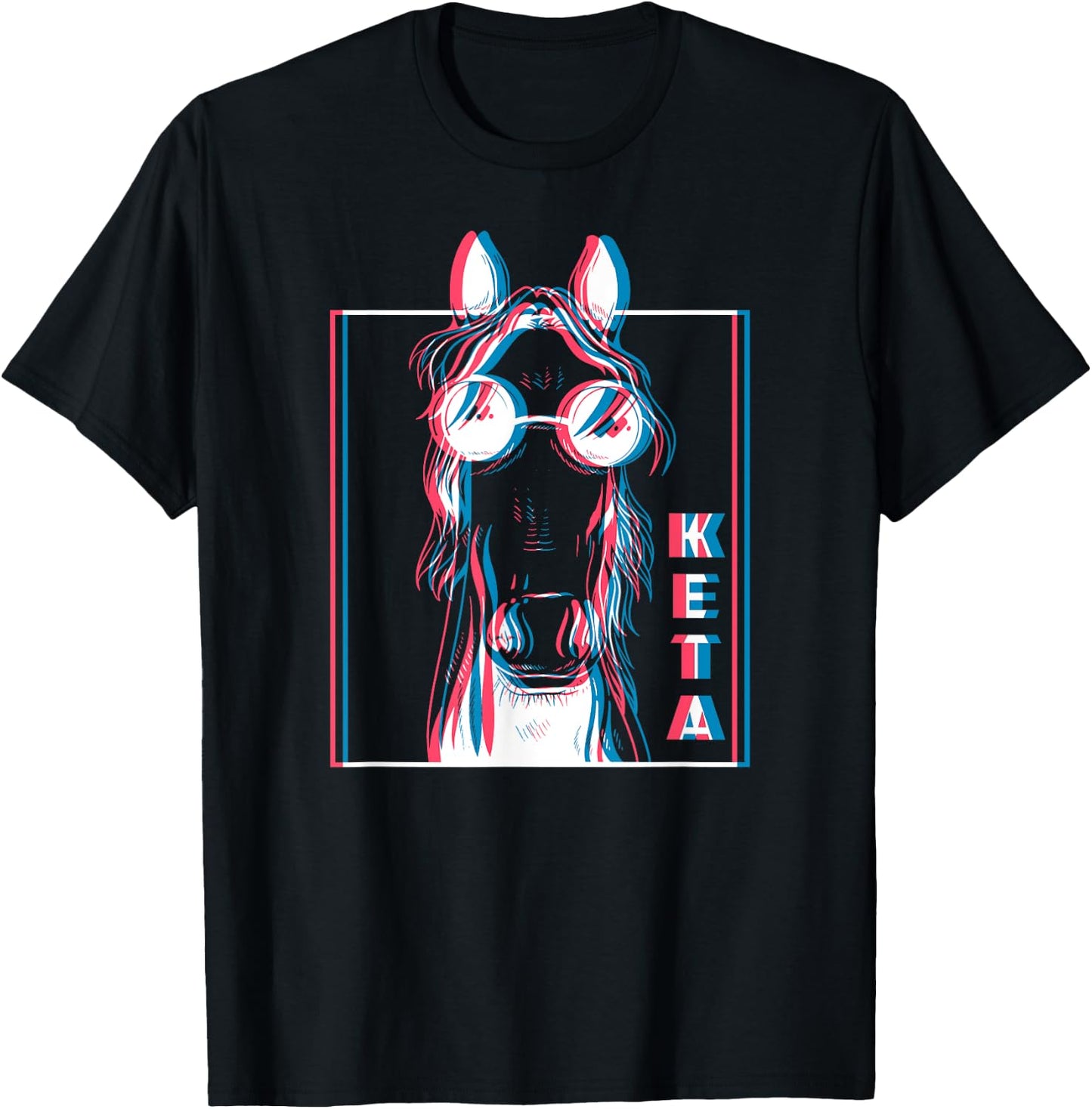 Keta Ketamine Horse Rave DJ Party Techno T-Shirt - T-Shirt | Black