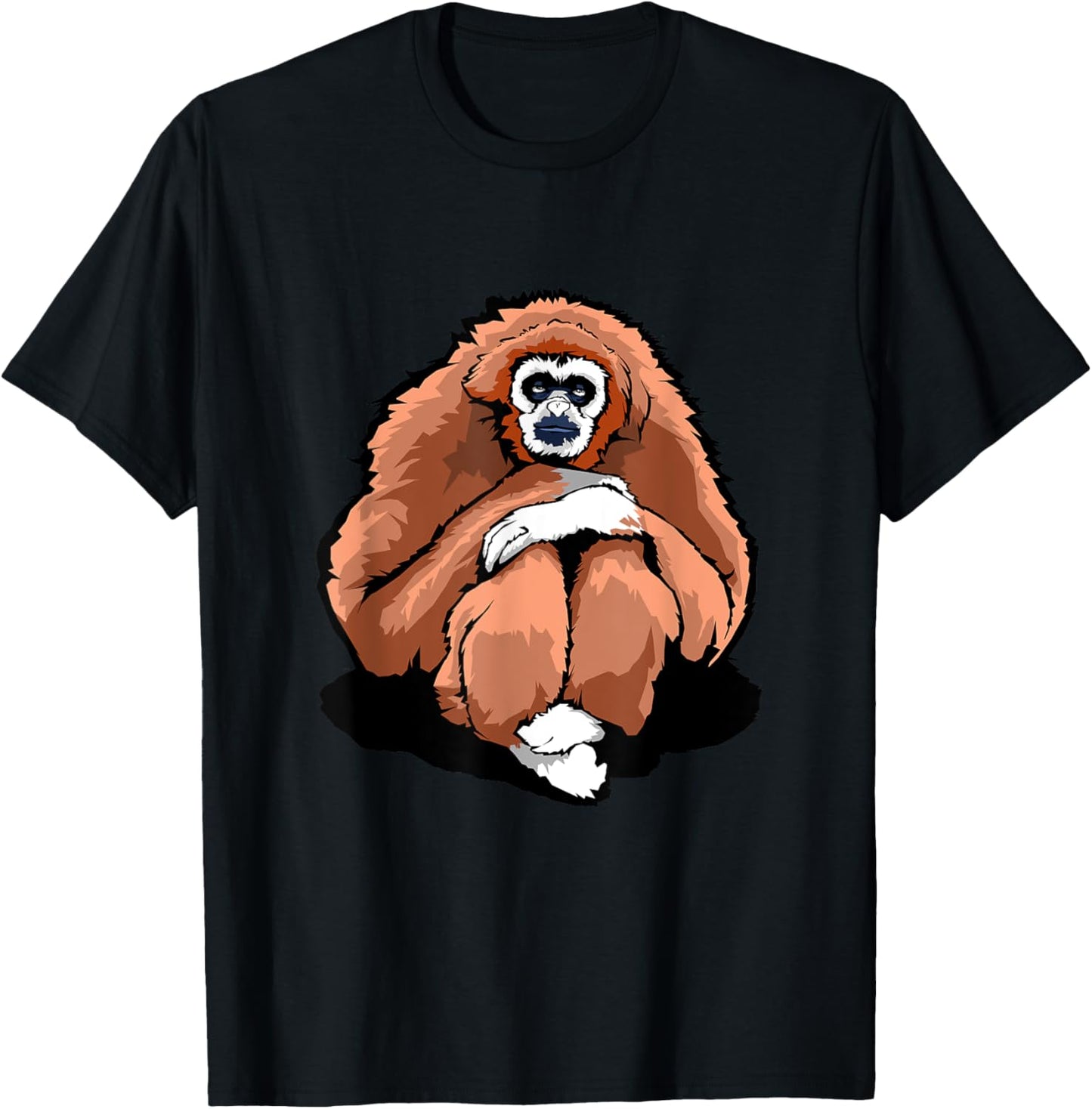 Funny big Gibbon Monkey T-Shirt - T-Shirt | Black