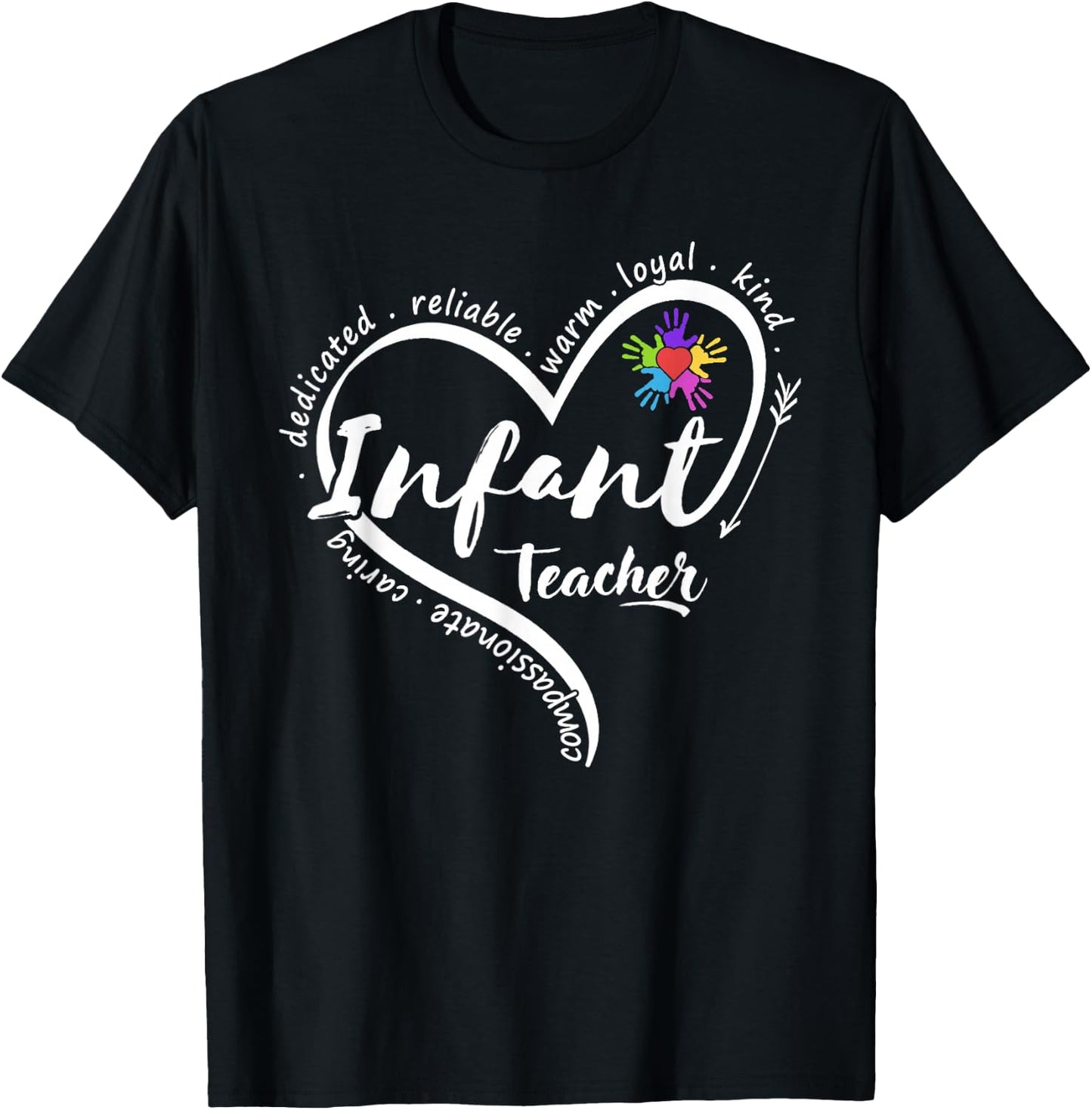Infant Teacher Back to School Infant Daycare Teacher T-Shirt - T-Shirt | Black