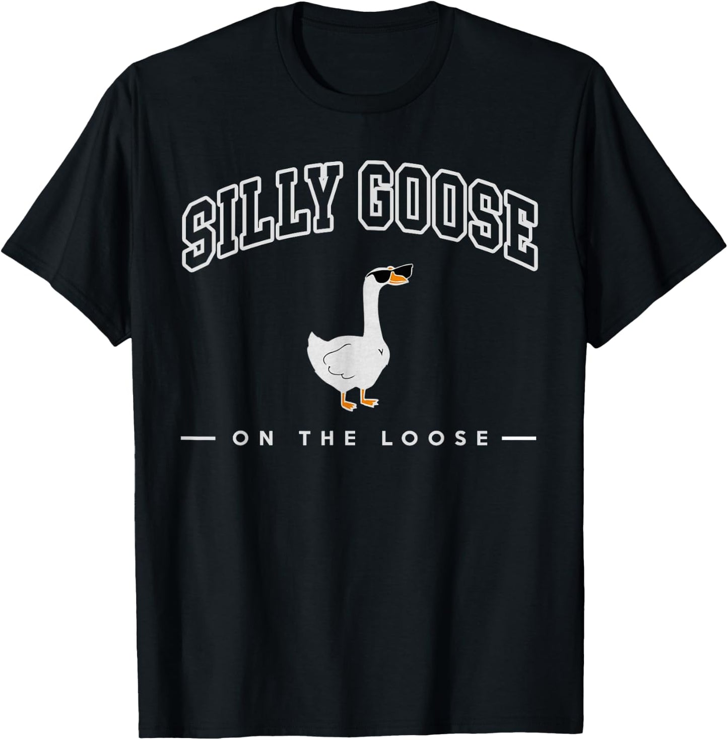 Silly Goose Shirt, Graphic Men, Funny Shirts T-Shirt - T-Shirt | Black