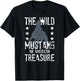 The Wild Mustang An American Treasure Funny Horse Rider T-Shirt - T-Shirt | Black