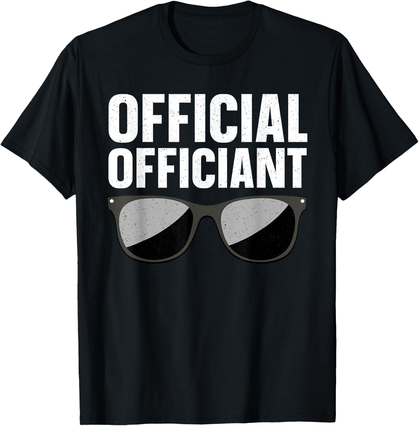 Funny Official Officiant Art Women Wedding Officiant T-Shirt - T-Shirt | Black
