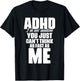 ADHD I'm Not Random You Just Can't Think As Me Autism ADHD T-Shirt - T-Shirt | Black