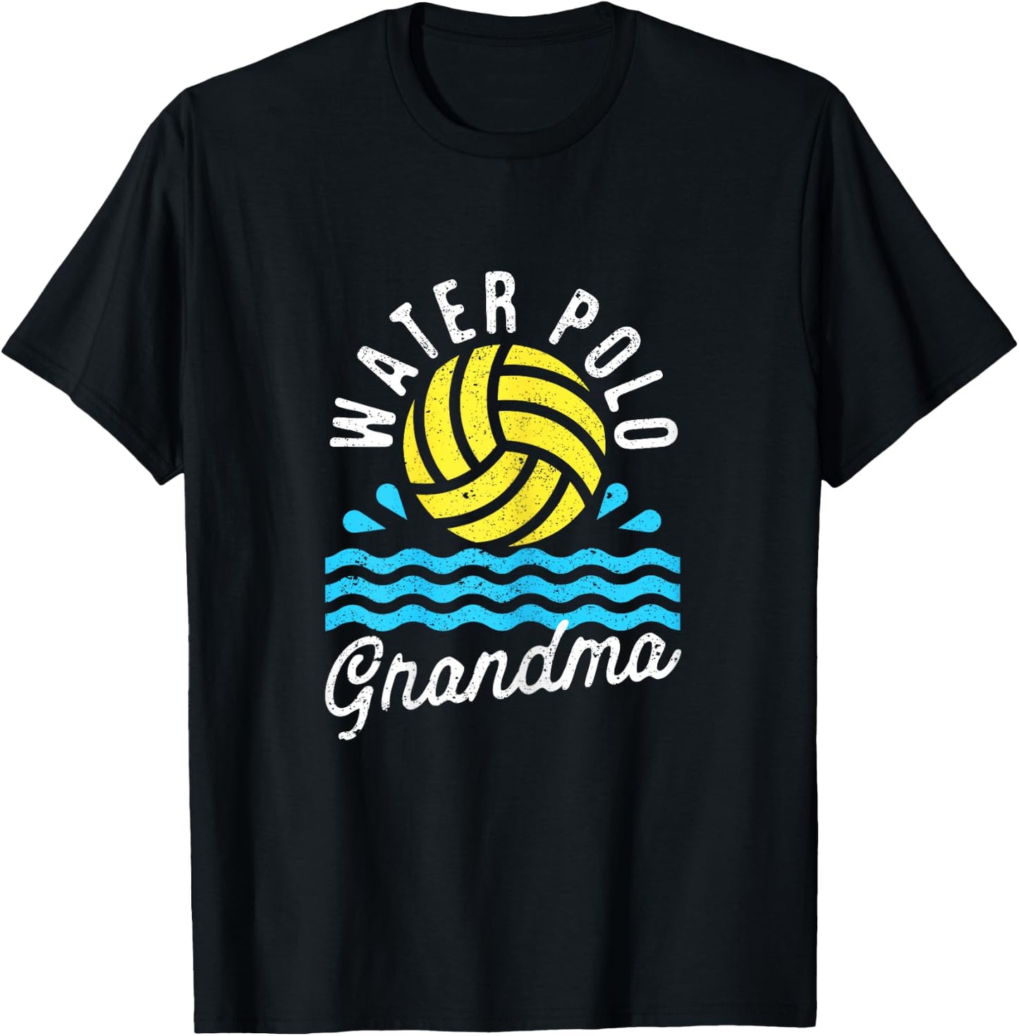 Water Polo Grandma Love Game Day Championship Team Lover T-Shirt - T-Shirt | Black