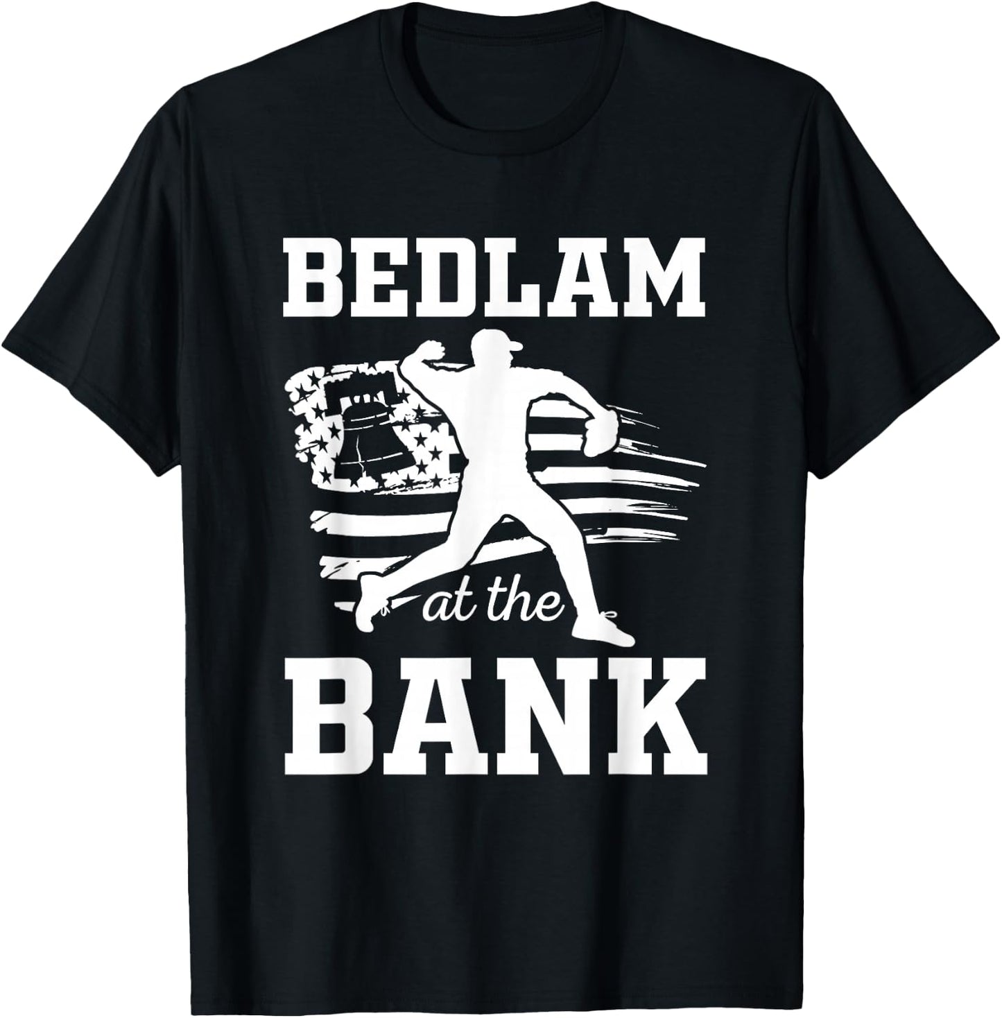 Philly Bedlam Bedlam at The Bank Philadelphia Baseball T-Shirt - T-Shirt | Black