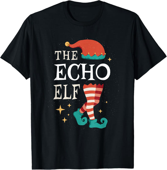 The Echo Elf Family Matching Group Christmas Funny Gifts T-Shirt - T-Shirt | Black