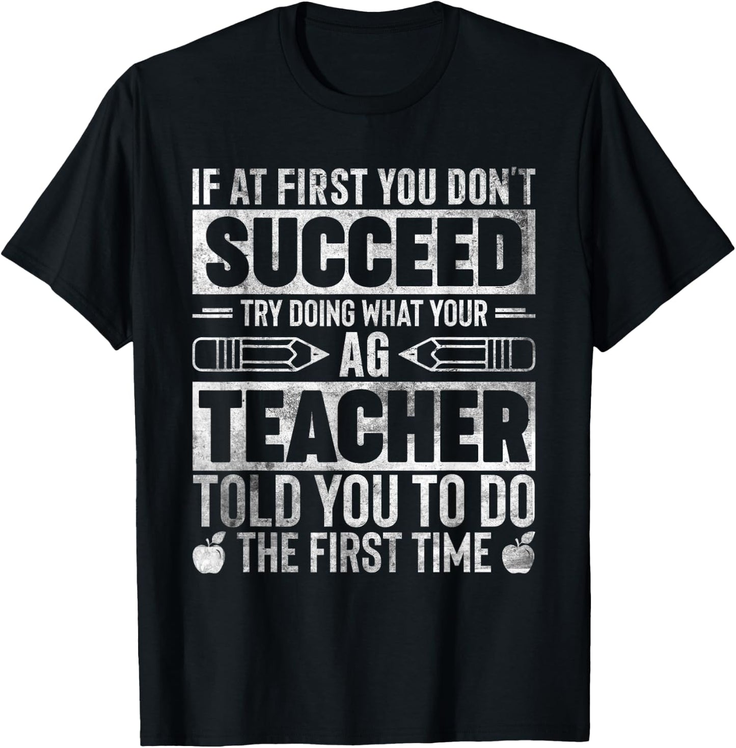 Agriculture Teacher If At First You Dont Succeed Ag Teacher Women T-Shirt - T-Shirt | Black